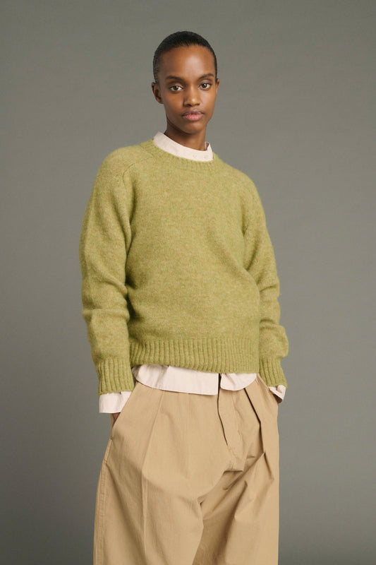 Pullover Envie - Salbeigrün - Wolle - Damen