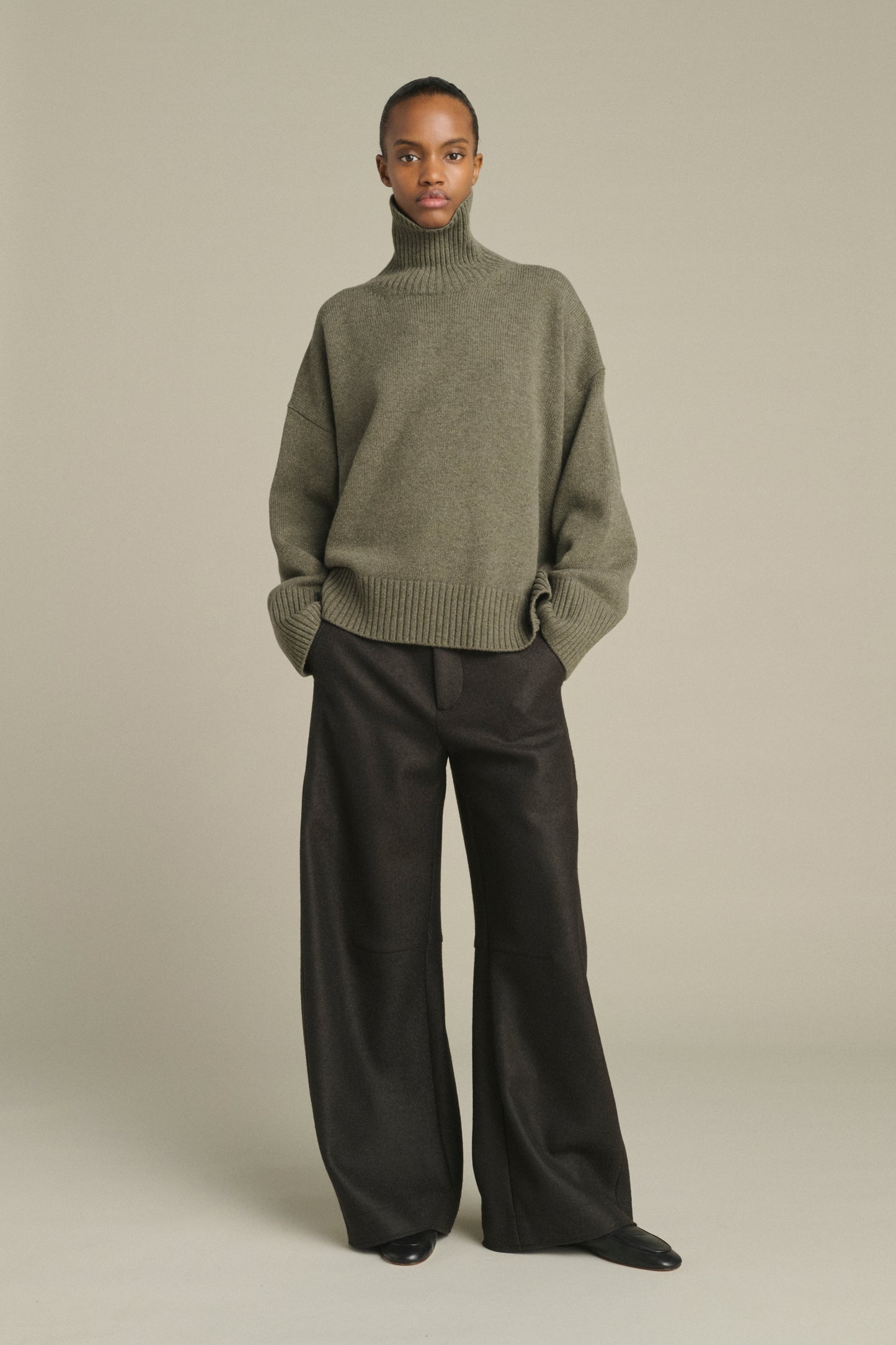 Pull William - Gris Chiné - Laine Mérinos - Femme