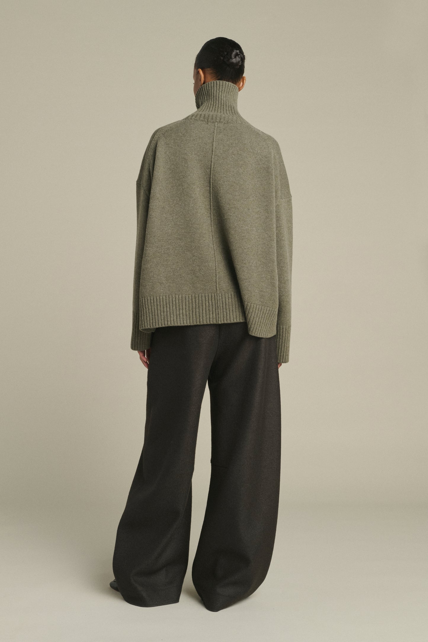 Pull William - Gris Chiné - Laine Mérinos - Femme