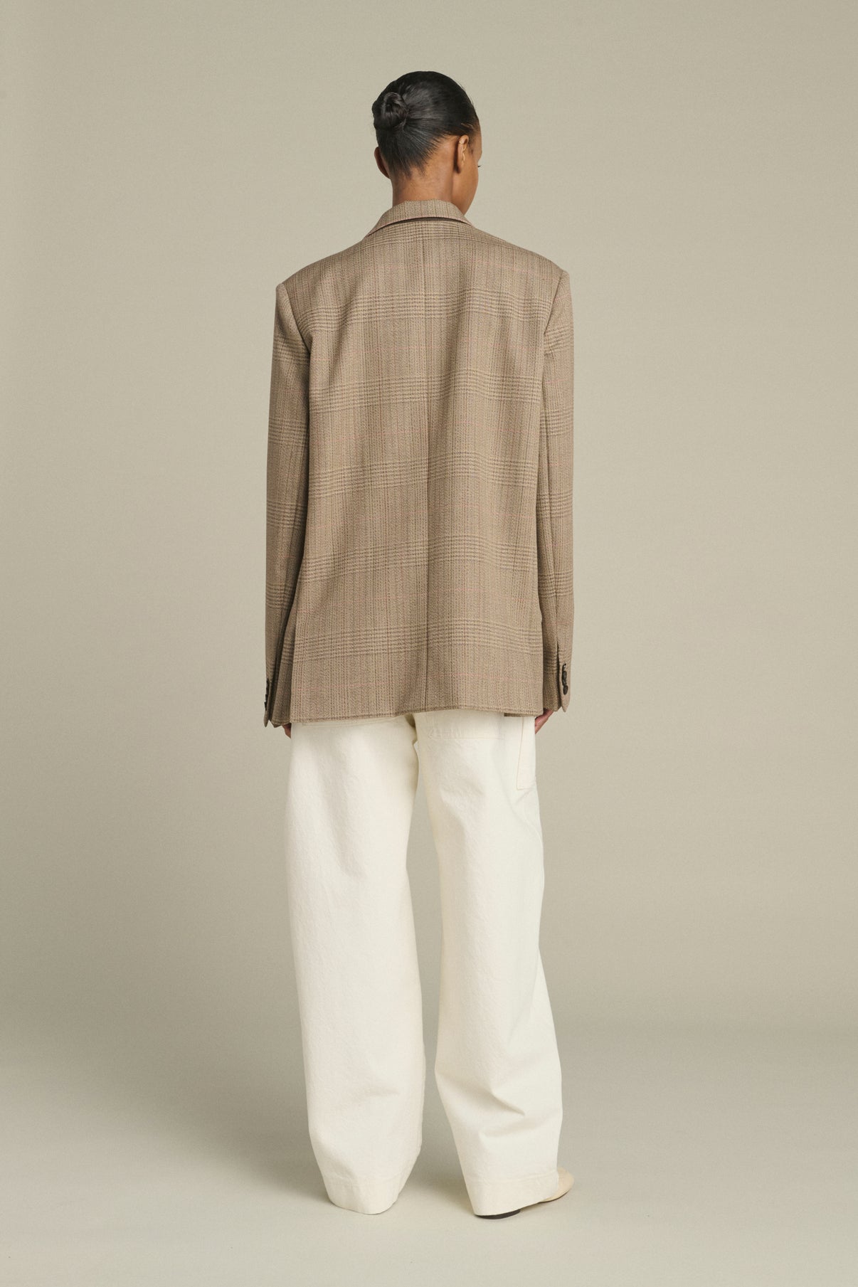 Jacket Hermosa - Brown/Beige - Wool - Women vue 2