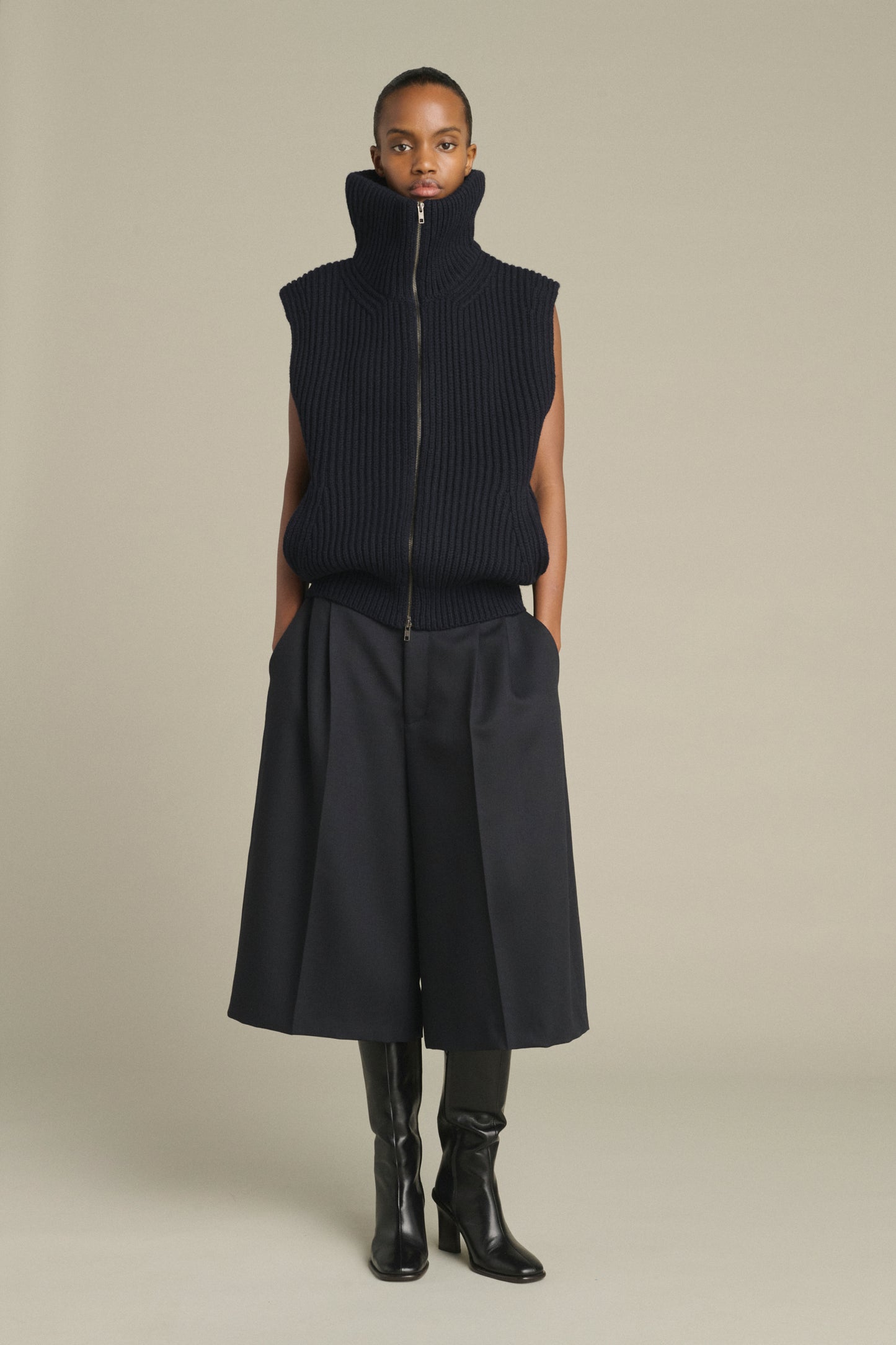 Jacke Kristen - Navy - Merinowolle - Damen