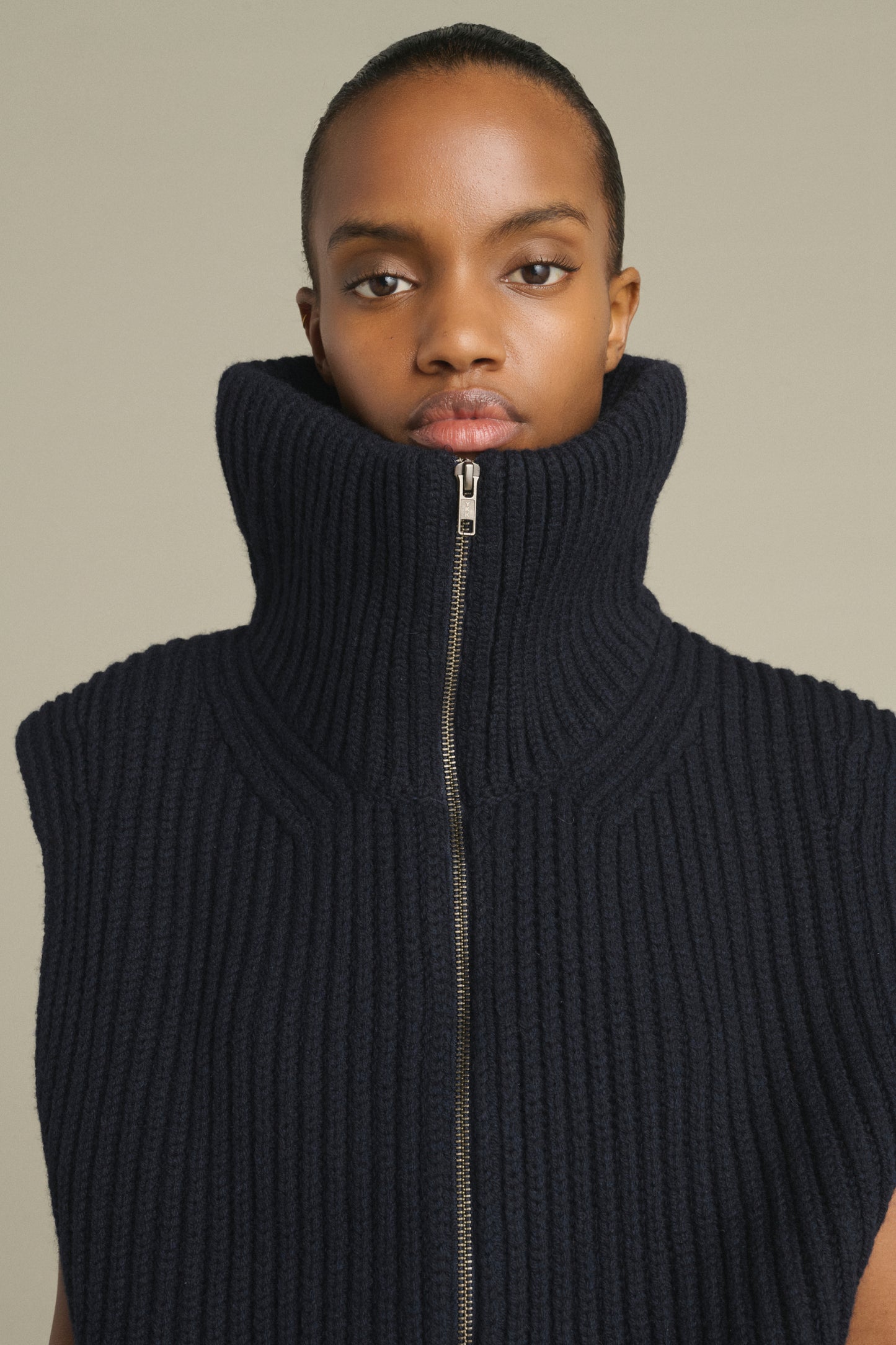 Jacke Kristen - Navy - Merinowolle - Damen