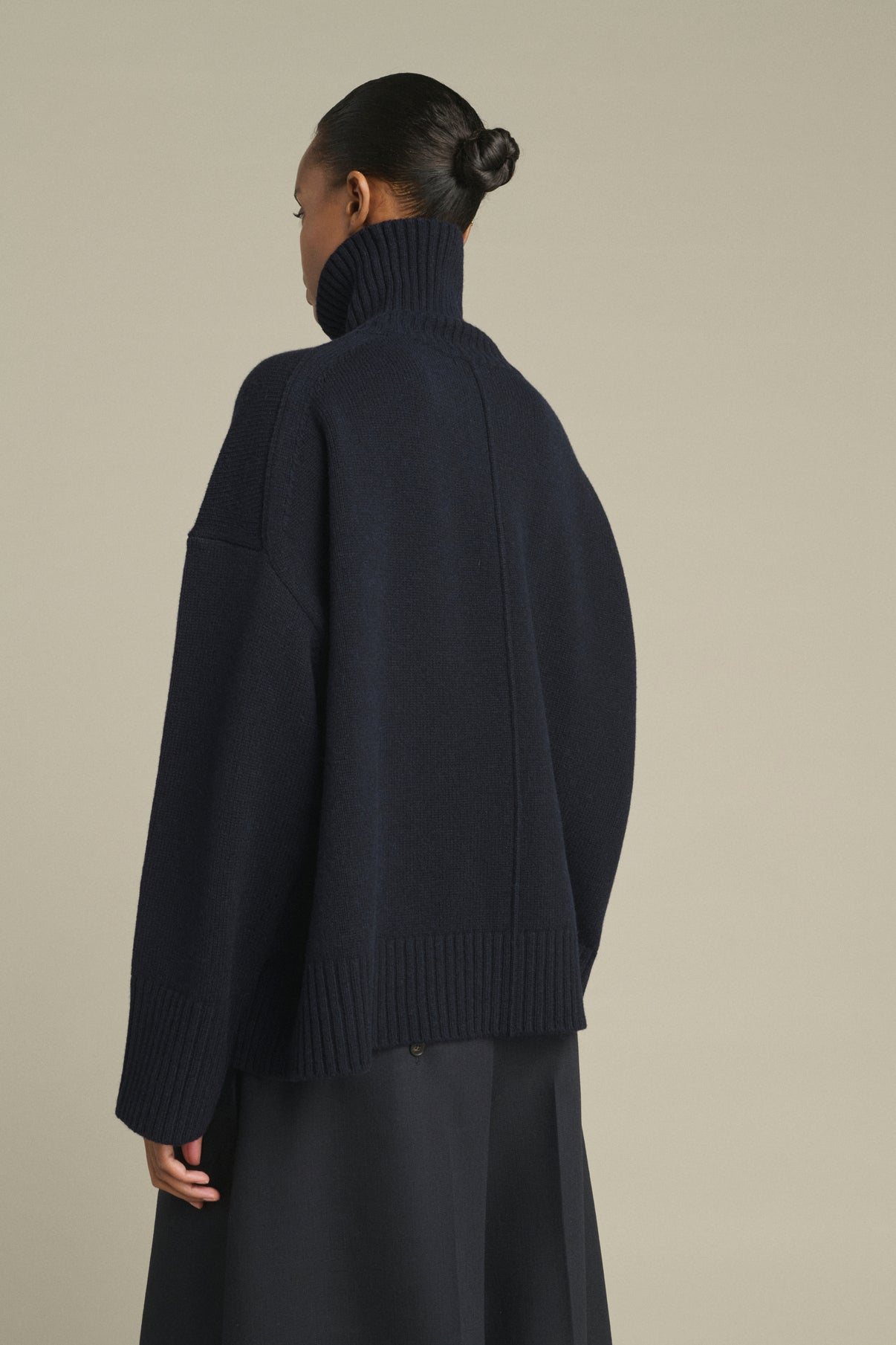Pullover William - Navy - Merinowolle - Damen vue 4