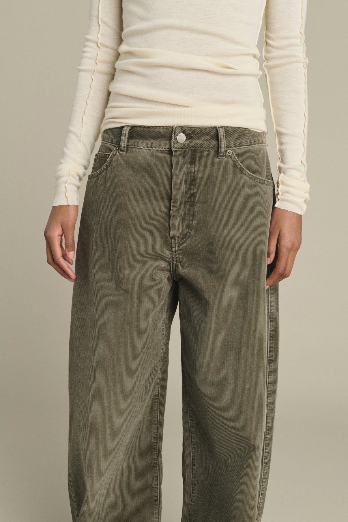 Hose Hunter – Grau – Baumwolle – Damen vue 6