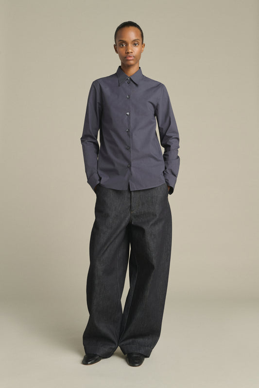 Chemise Lavinia - Bleu Nuit - Coton - Femme