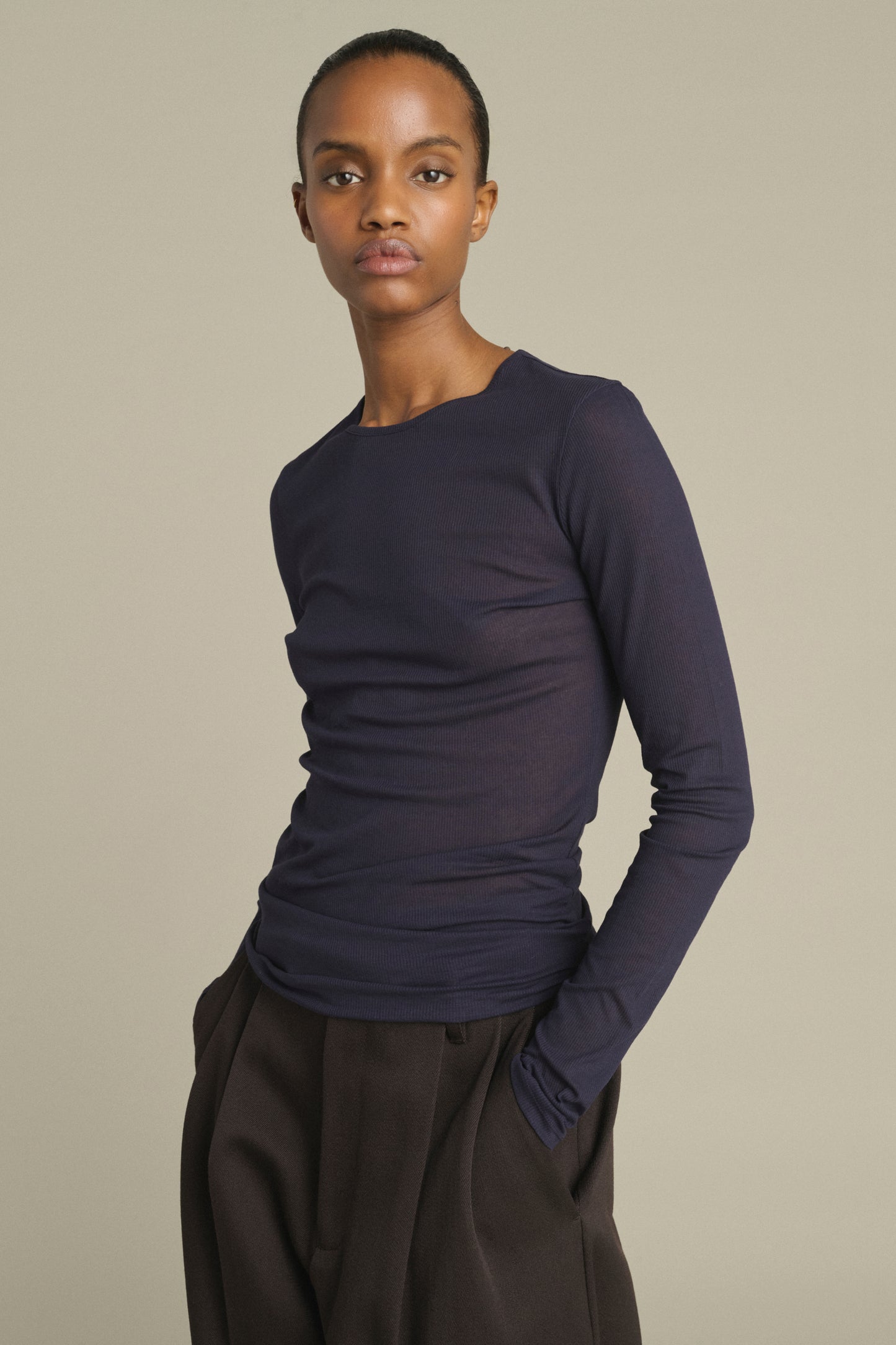 T-shirt Jia - Dark Violet - Cotton - Women