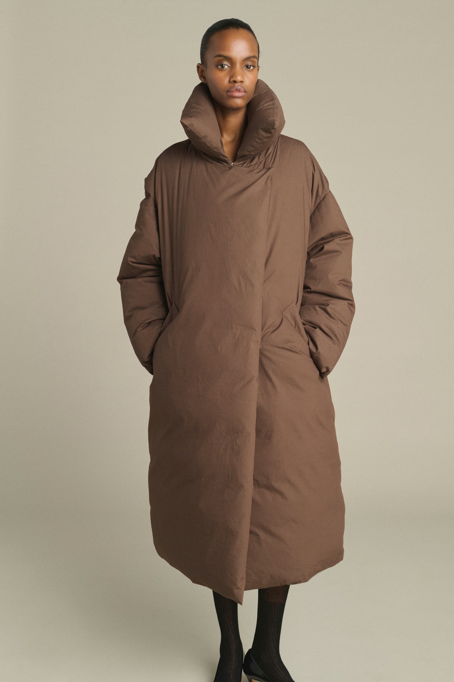 Daunenjacke Kelvin - Braun - Baumwolle - Damen