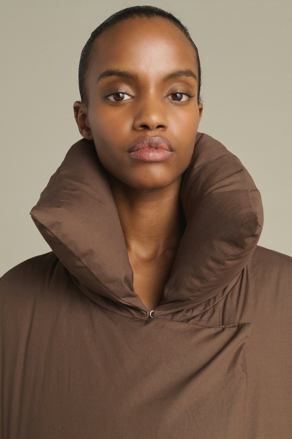 Daunenjacke Kelvin - Braun - Baumwolle - Damen vue 3
