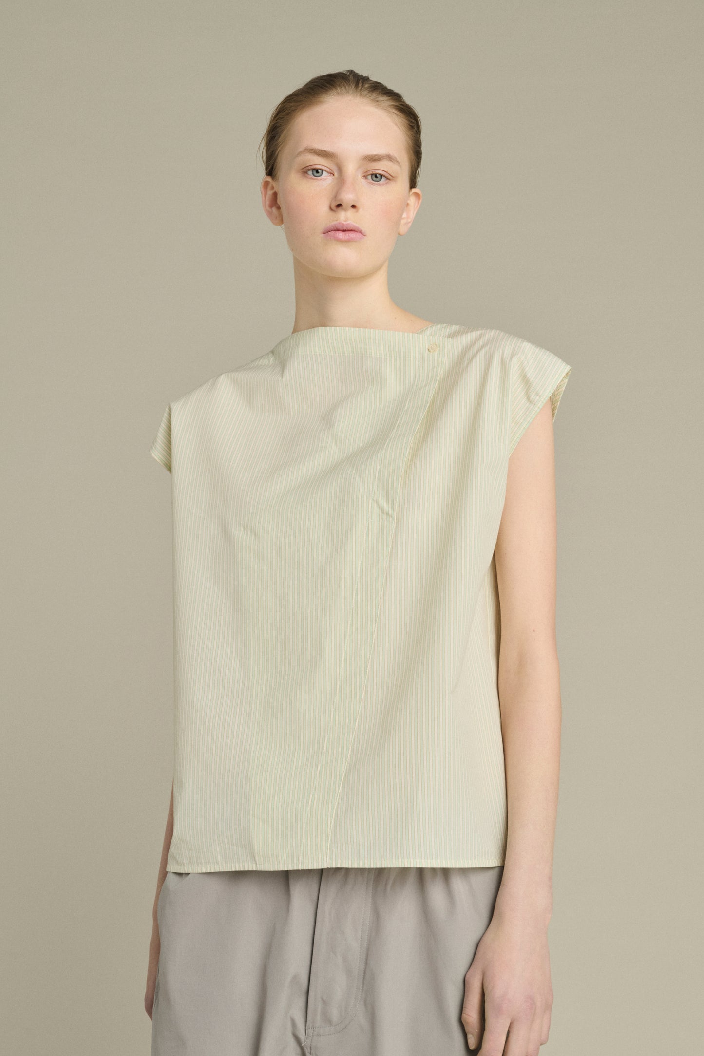 Blouse Lorena - Green/Ecru - Cotton - Women