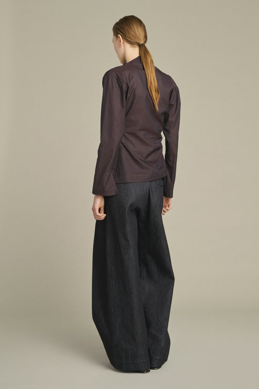 Lana Blouse - Fig/Brown - Cotton - Women