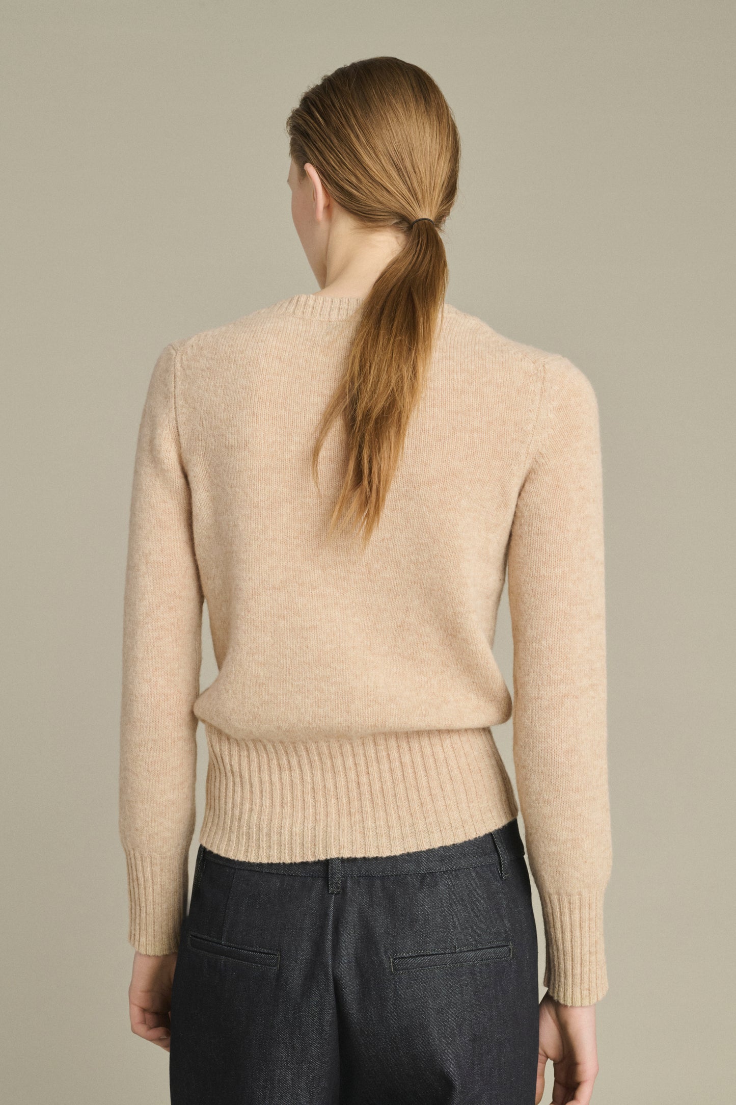 Pullover Gipsy – Ecru Meliert – Merinowolle – Damen