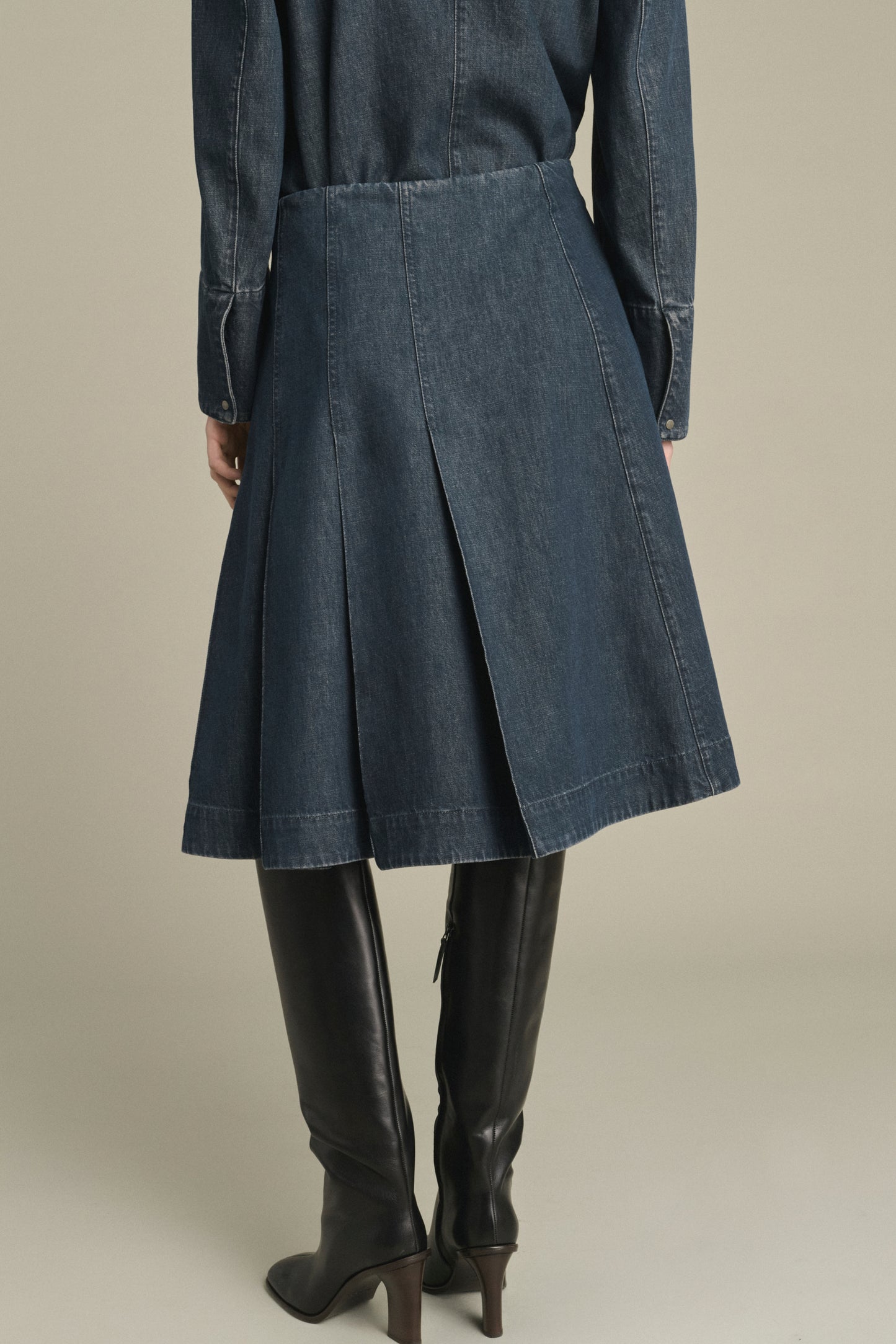 Rock Klea – Blaugrau – Baumwolle – Damen