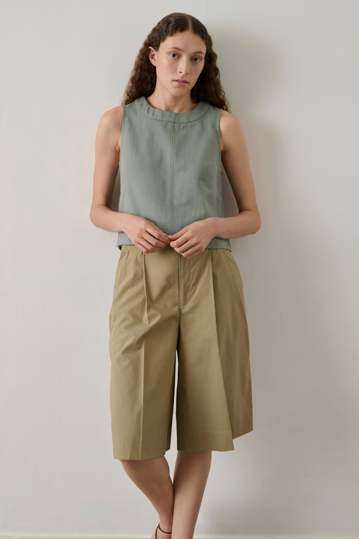 Bermuda Imogen - Sand - Baumwolle - Damen vue 3