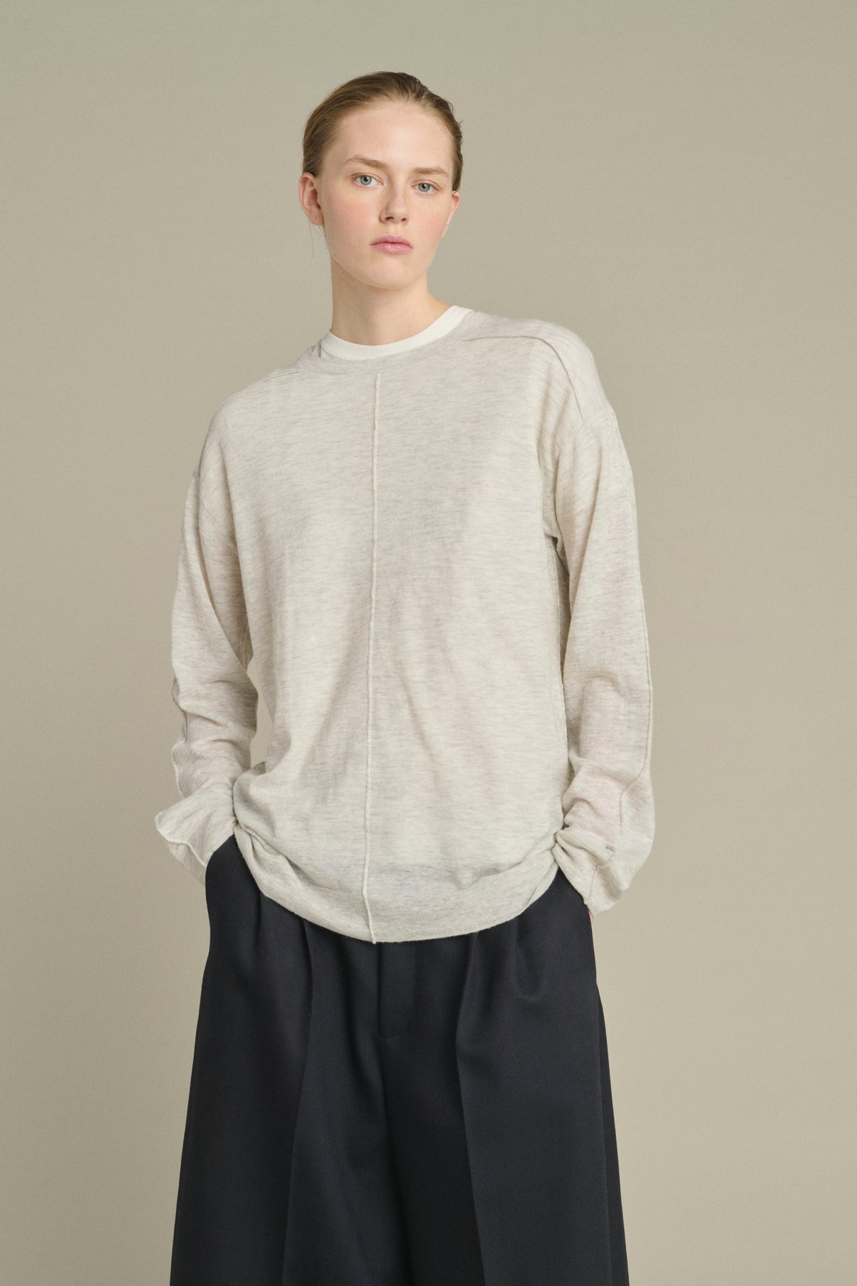 Khloe pullover - Light Grey - Women vue 3