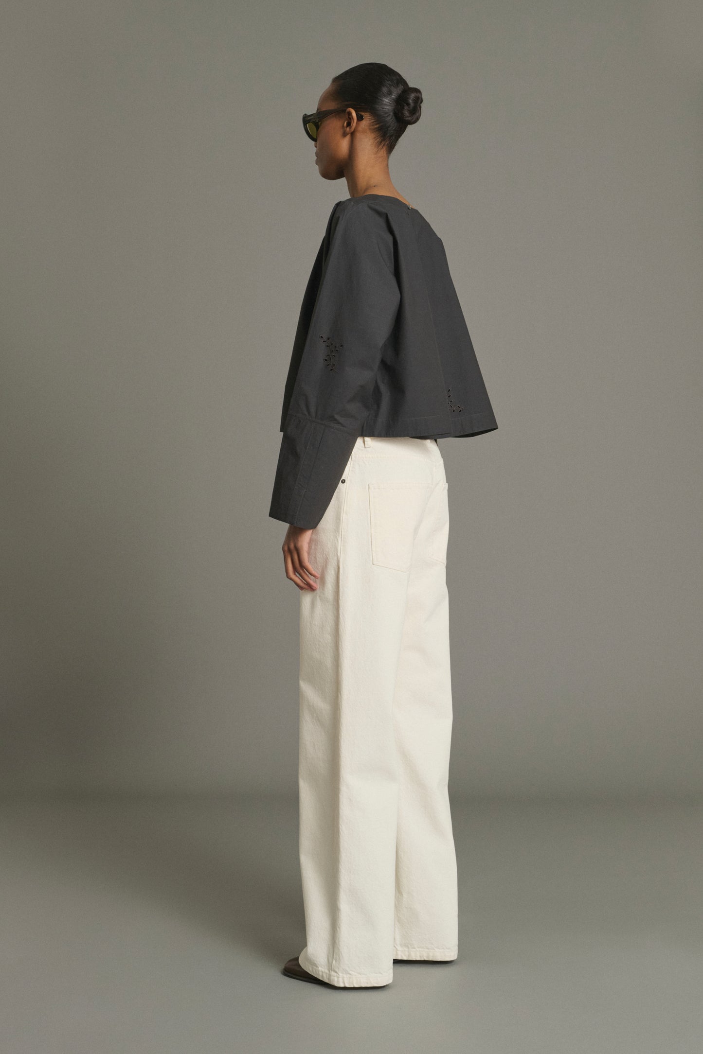 Bluse Hansel - Anthrazitgrau - Baumwolle - Damen
