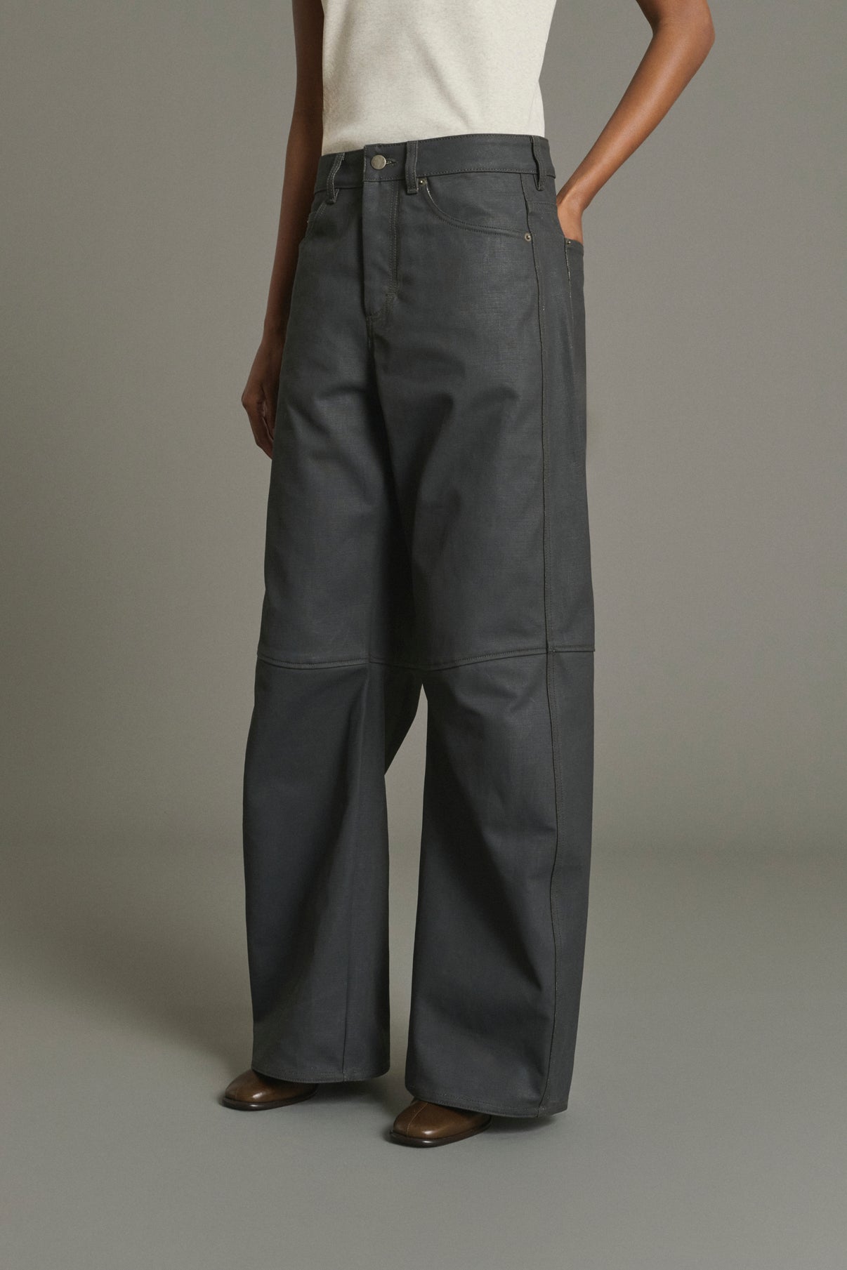Jeans Jackson - Grey - Cotton - Women vue 3