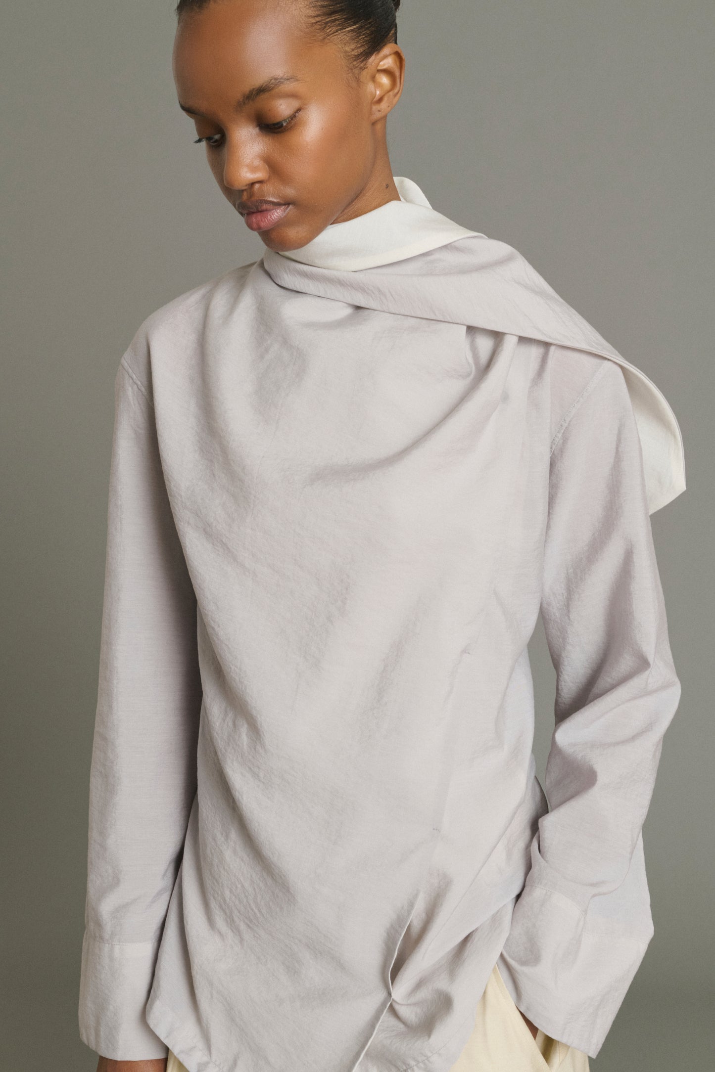 Bluse Leonore – Parmagrau – Damen