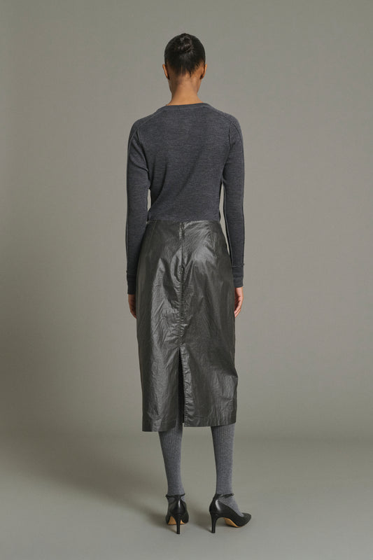 Rock Flavia – Dunkelbraun – Baumwolle – Damen