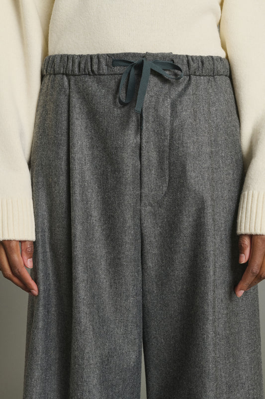 Trousers Hugues - Marl Grey - Wool - Women