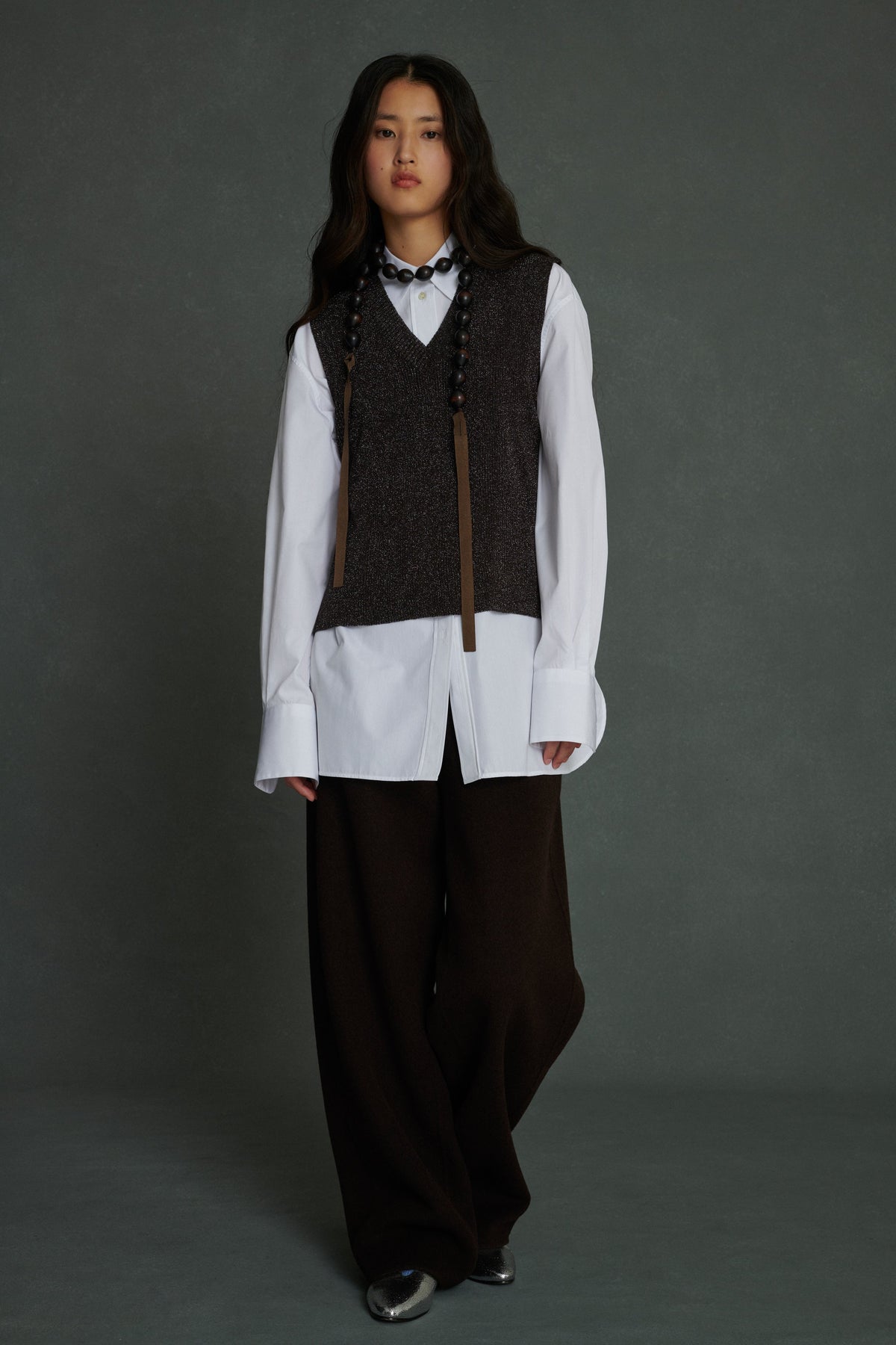 PULLOVER VIDA BRAUN/SILBER