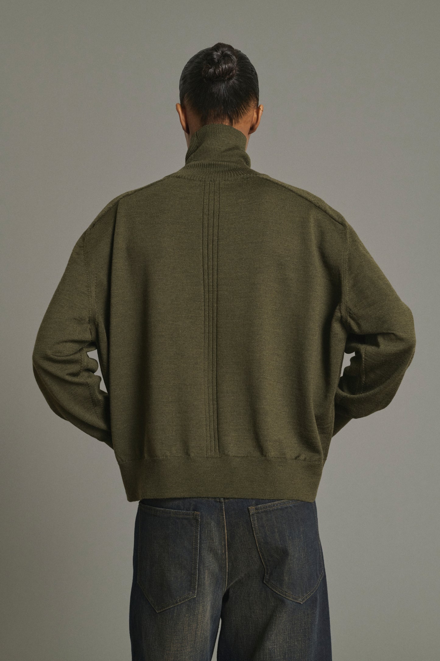 Nord Pullover - Dark Khaki - Merino Wool - Women
