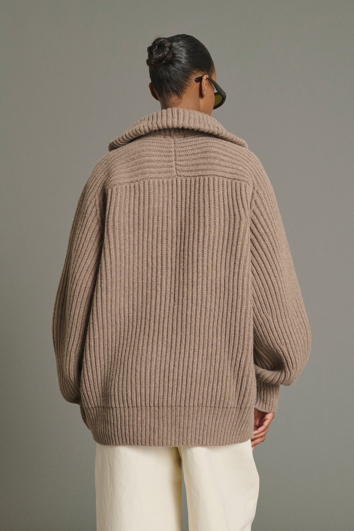 Veste Jasper - Beige Chiné - Laine Mérinos - Femme vue 5