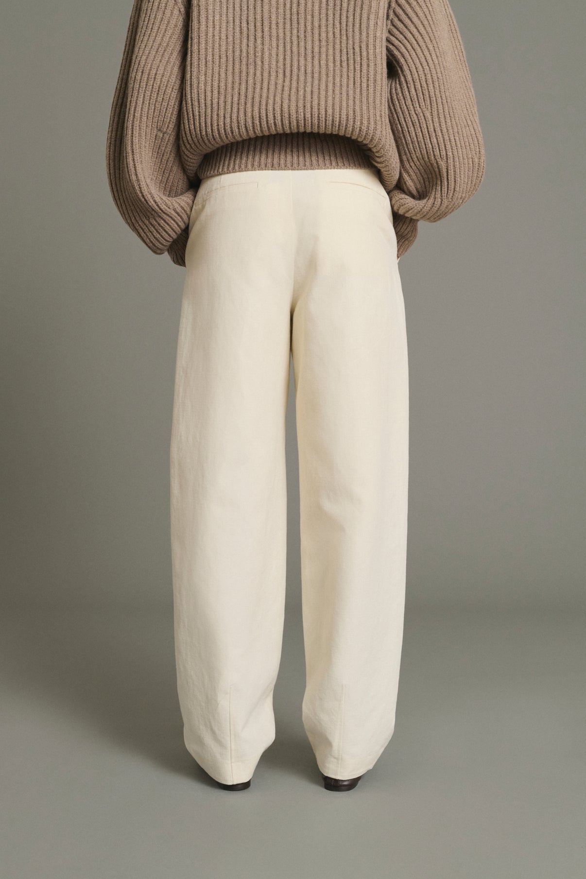 Trousers Baptiste - Ecru - Cotton - Women vue 4