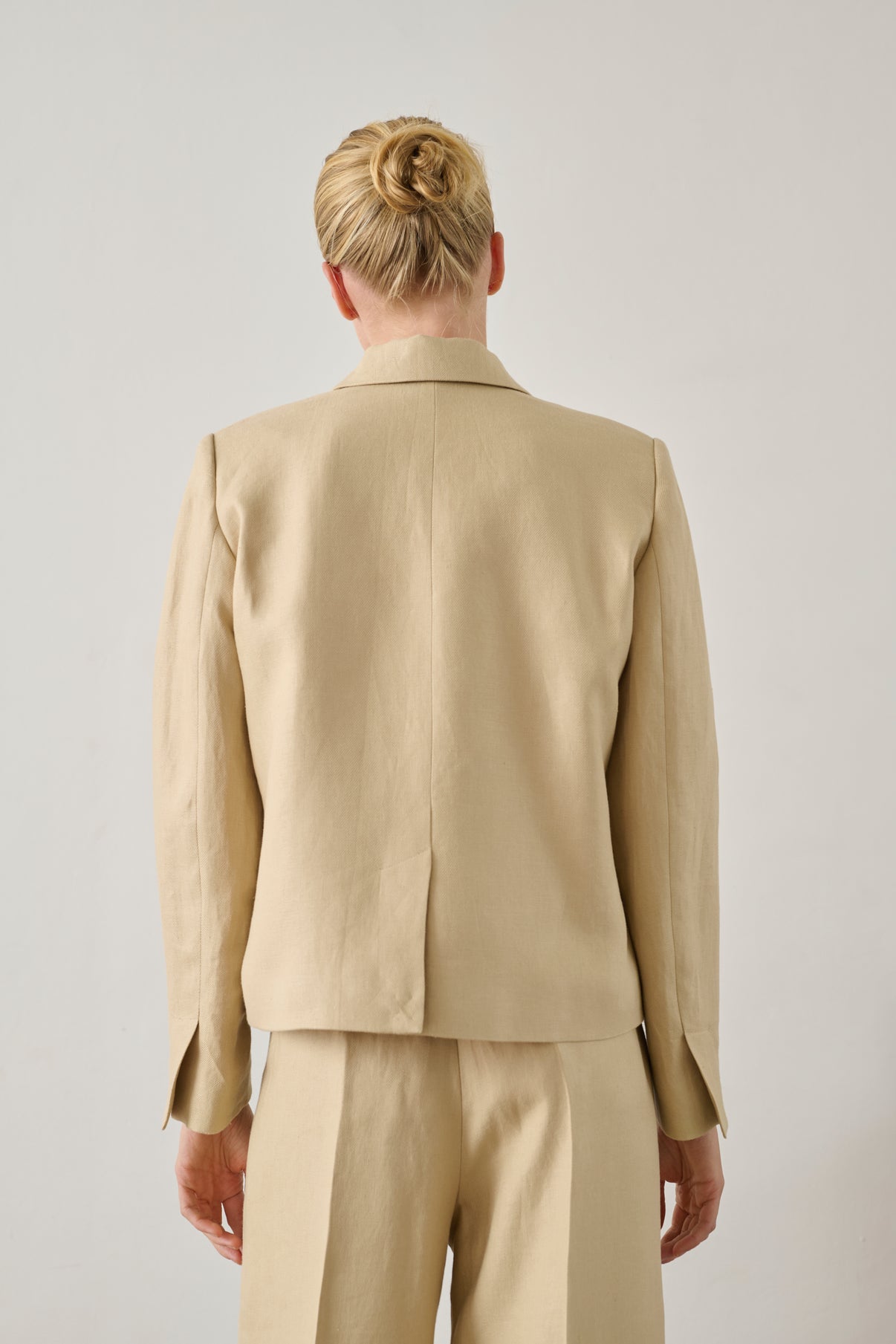 Veste Hespera - Beige Poudre - Lin - Femme vue 2