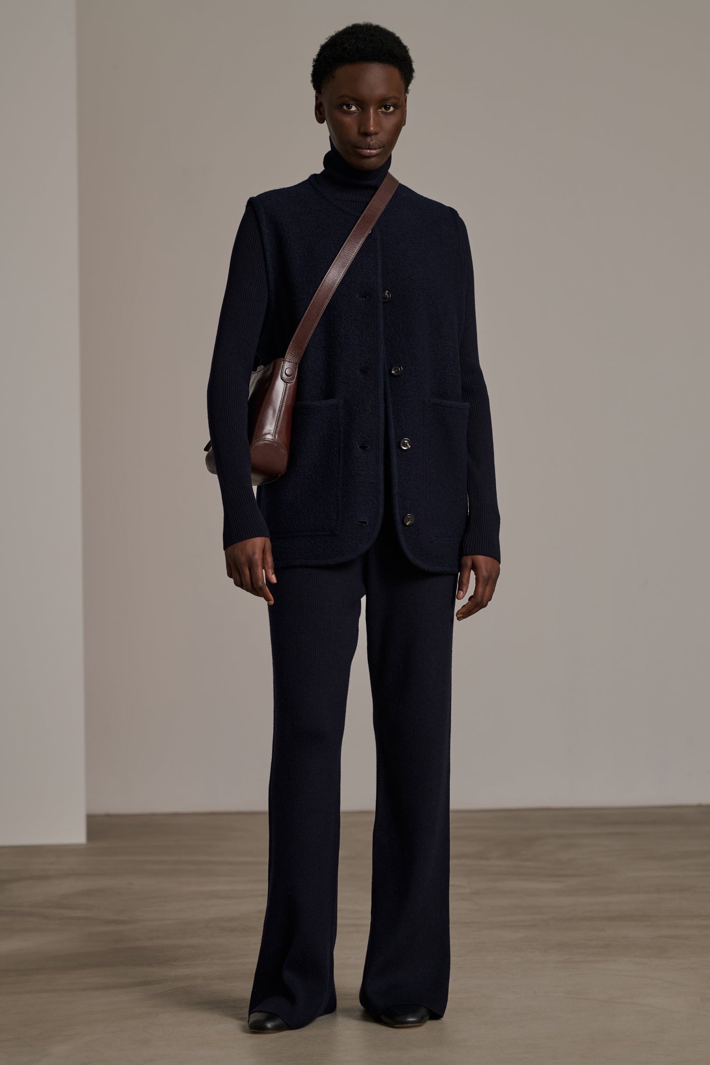 Pantalon Victoria - Navy - Laine - Femme