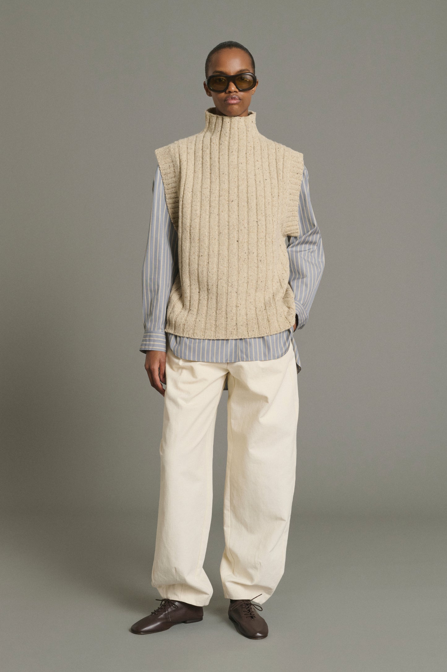 Pullover Jethro - Light Beige - Wool - Women