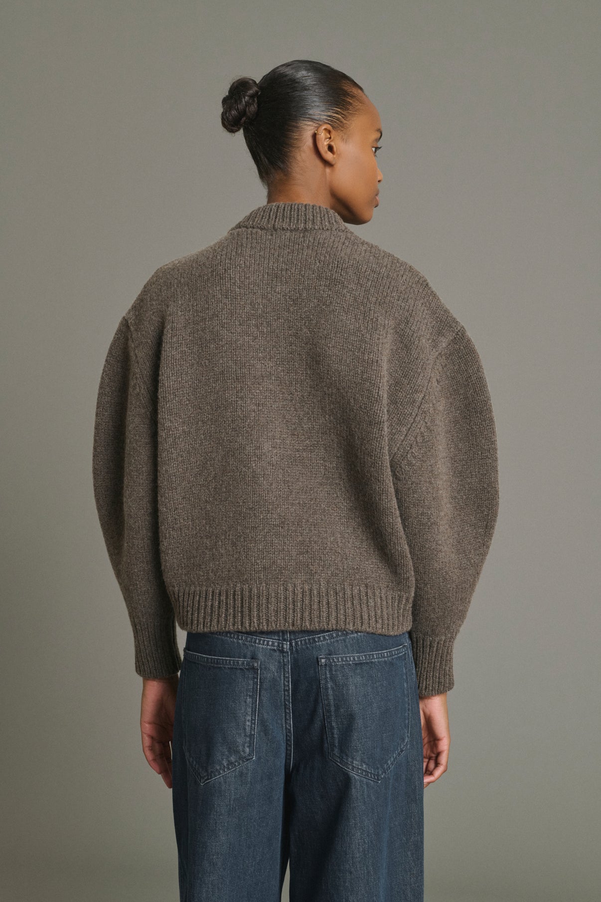 Cardigan Leonard - Marron Glacé - Merino Wool - Women vue 2