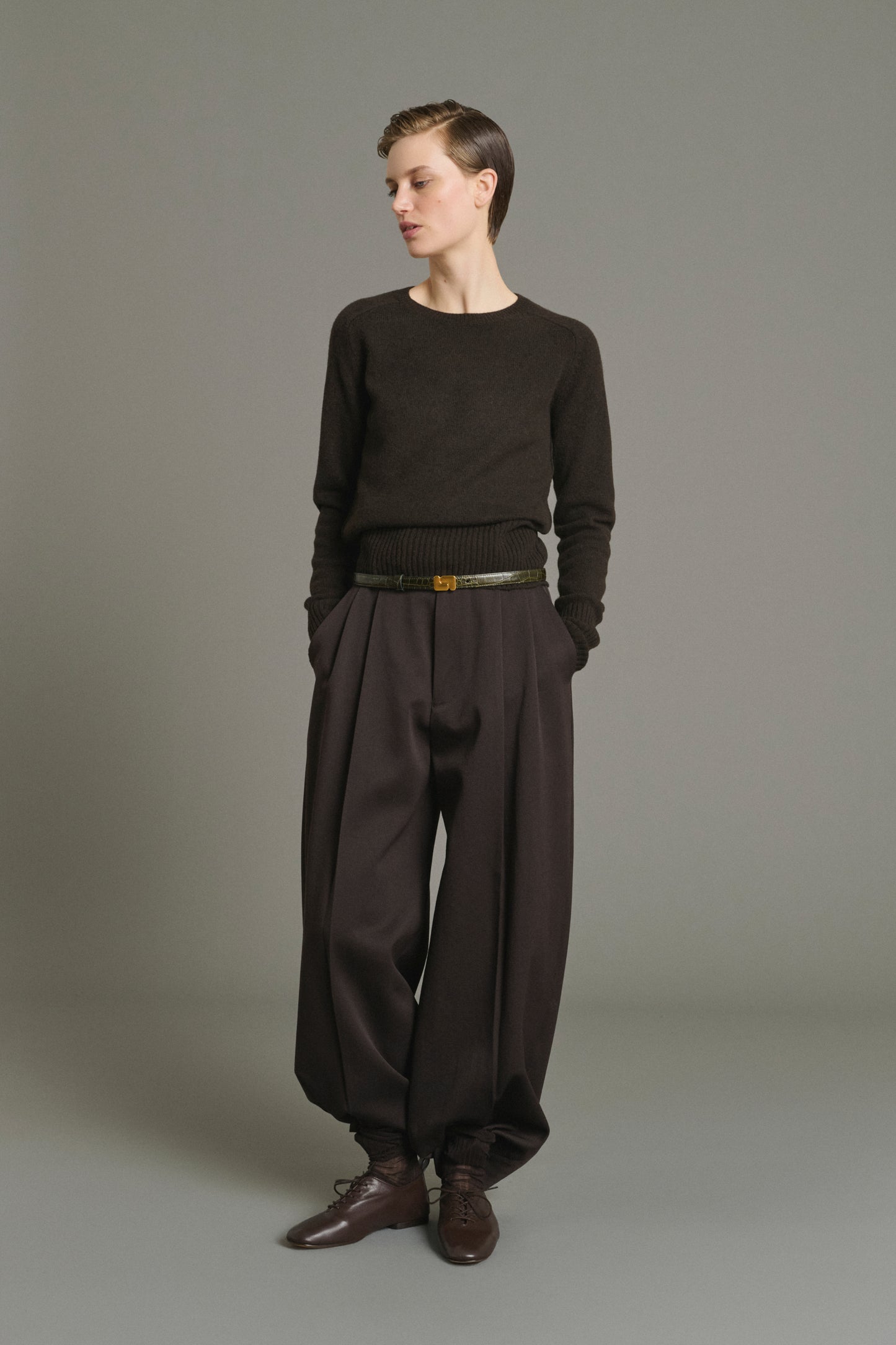 Pullover Jamie - Chocolate - Merino Wool - Women