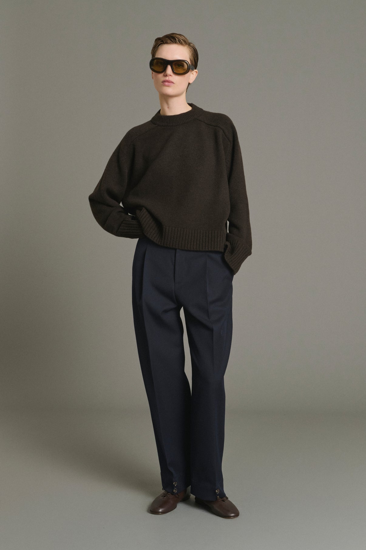 Pullover Will – Schokolade – Merinowolle – Damen vue 1