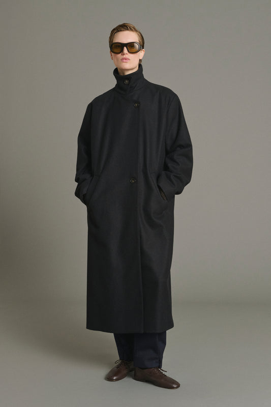 Manteau Germain - Noir - Laine - Femme