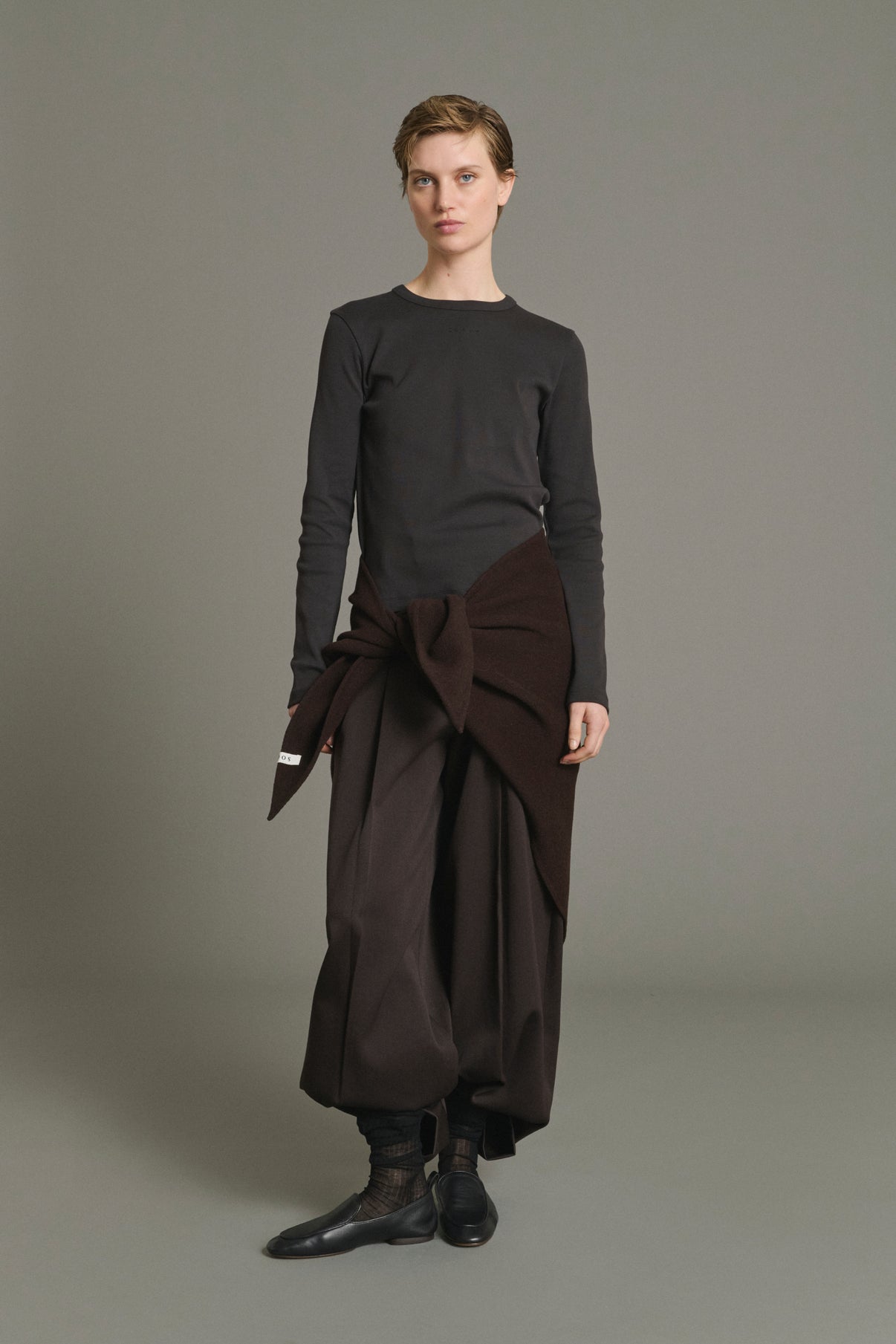 Flavie T-Shirt - Charcoal - Cotton - Women vue 2