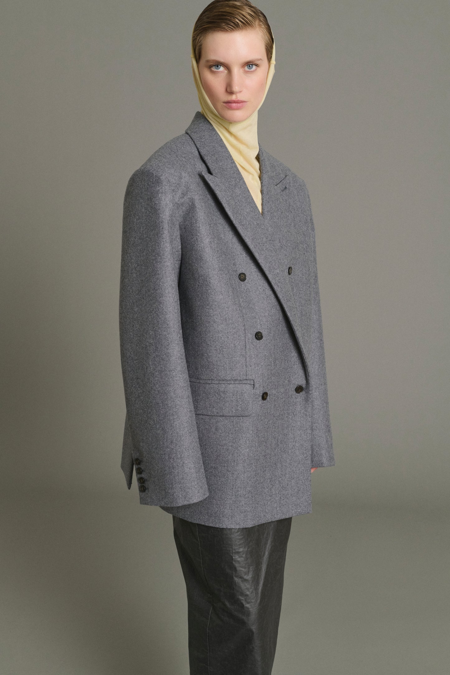 Helga jacket - Marl Grey - Wool - Women