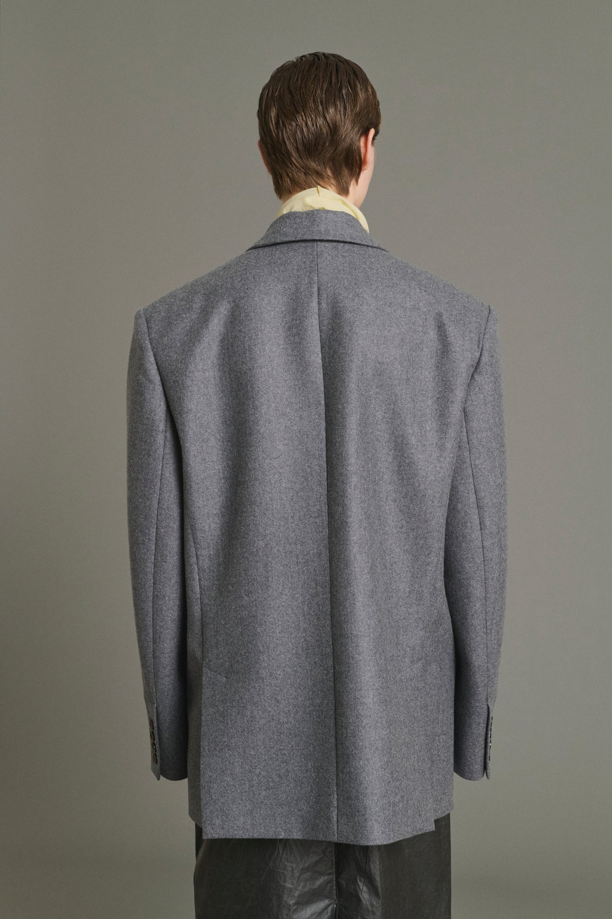 Helga jacket - Marl Grey - Wool - Women vue 2