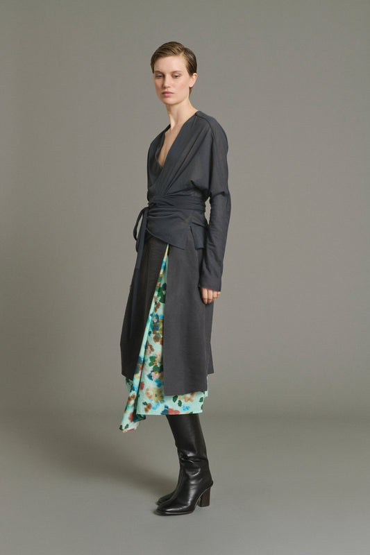 Jupe Joy - Turquoise - Soie - Femme