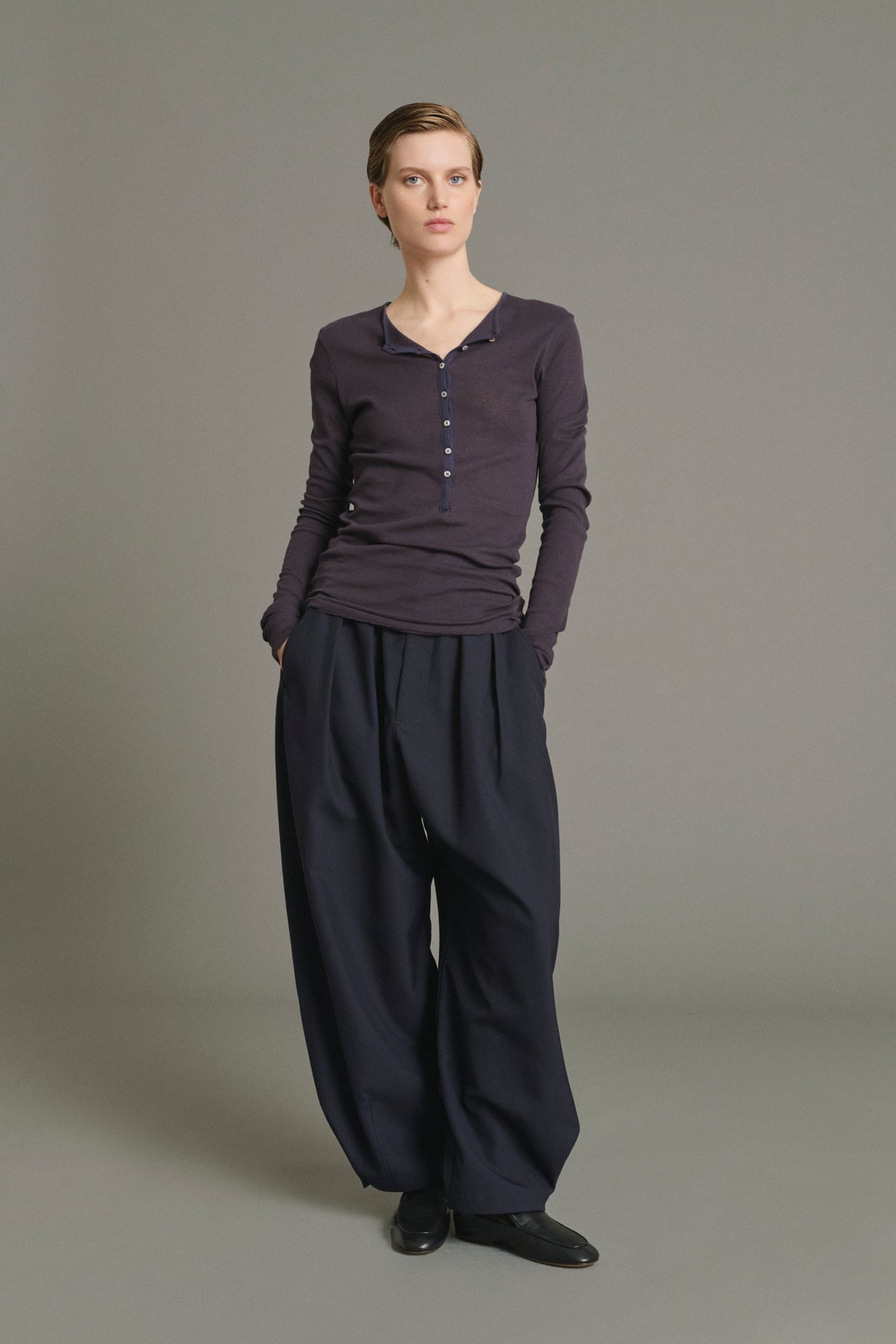 T-Shirt Isabella – Rotbraun/Dunkelviolett – Baumwolle – Damen vue 1