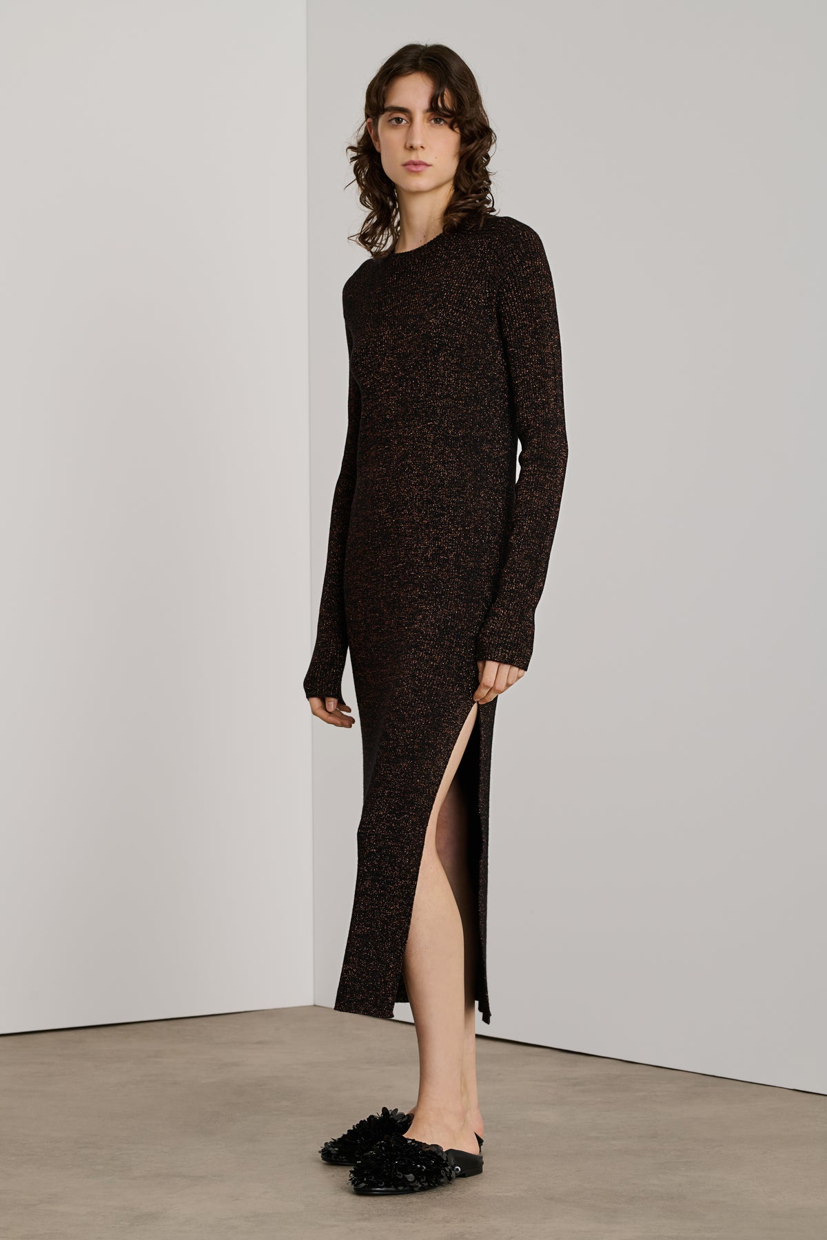 Kleid Helen - Schwarz/Karamell - Damen vue 1