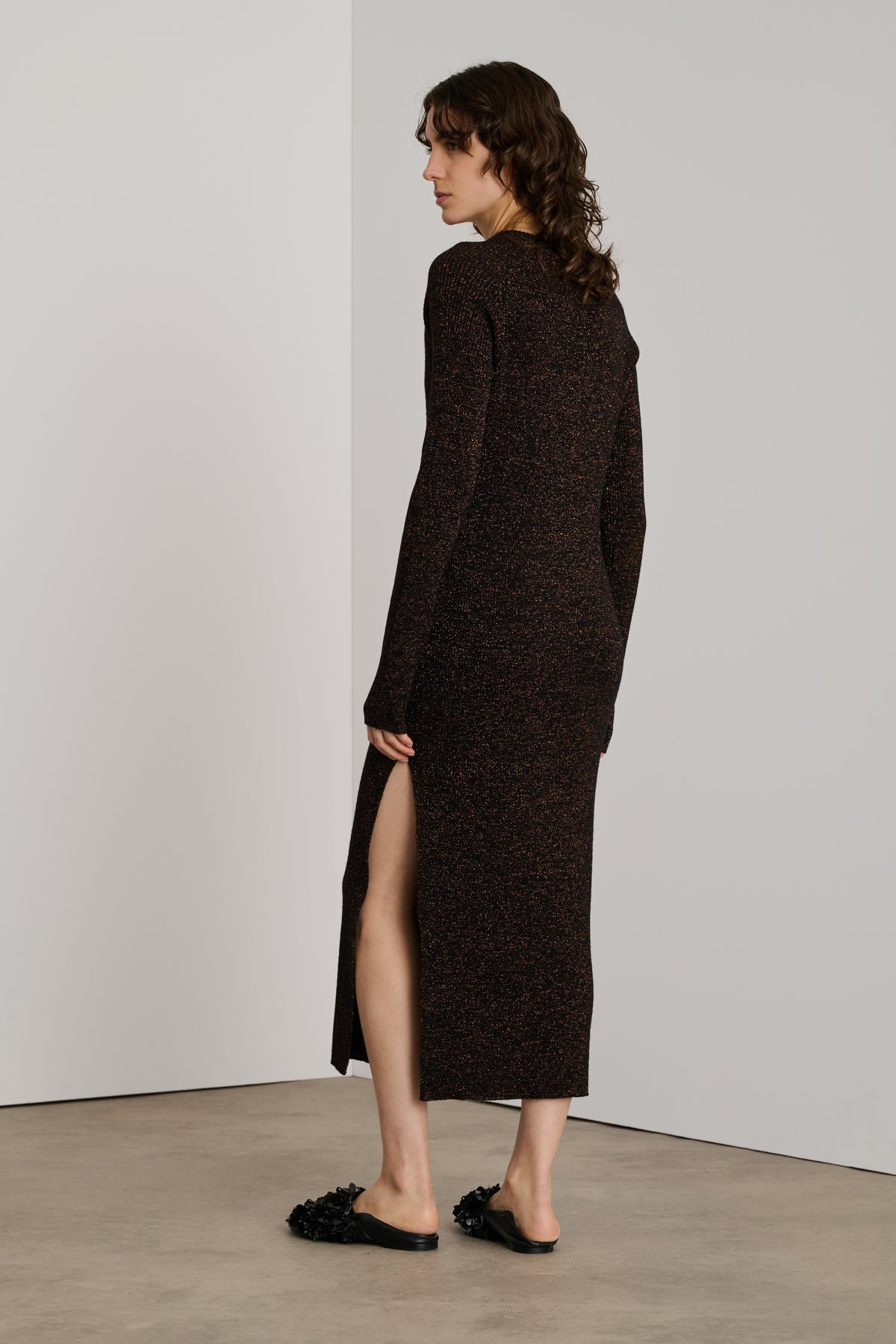 Kleid Helen - Schwarz/Karamell - Damen vue 2
