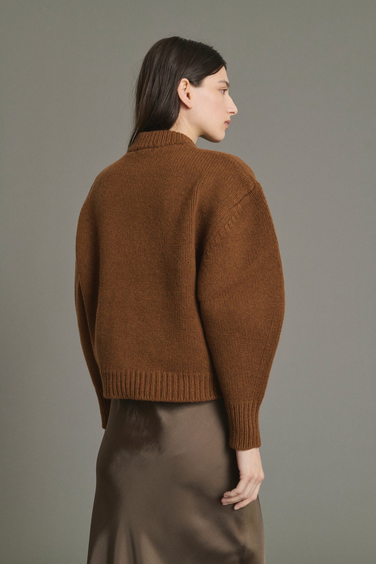 Cardigan Leonard - Karamell - Merinowolle - Damen vue 2