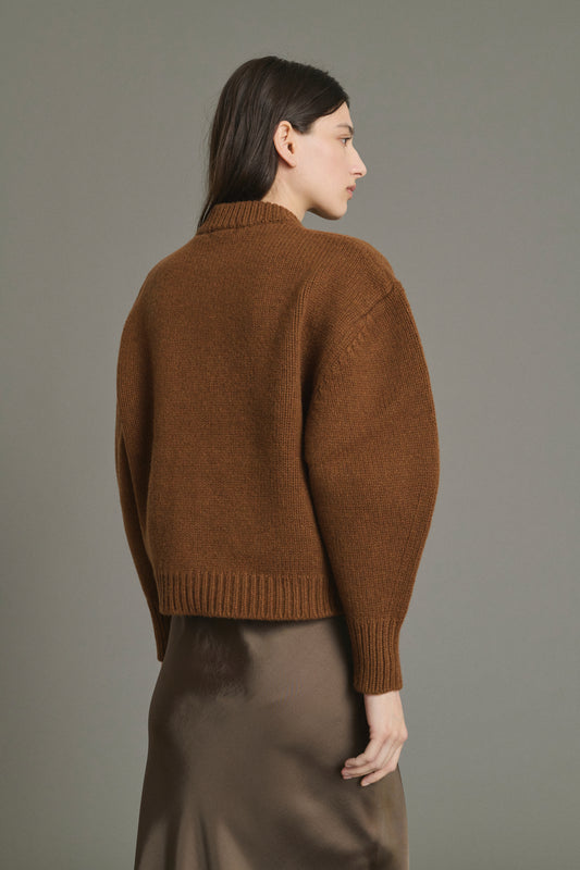 Leonard Cardigan - Caramel - Merino Wool - Women