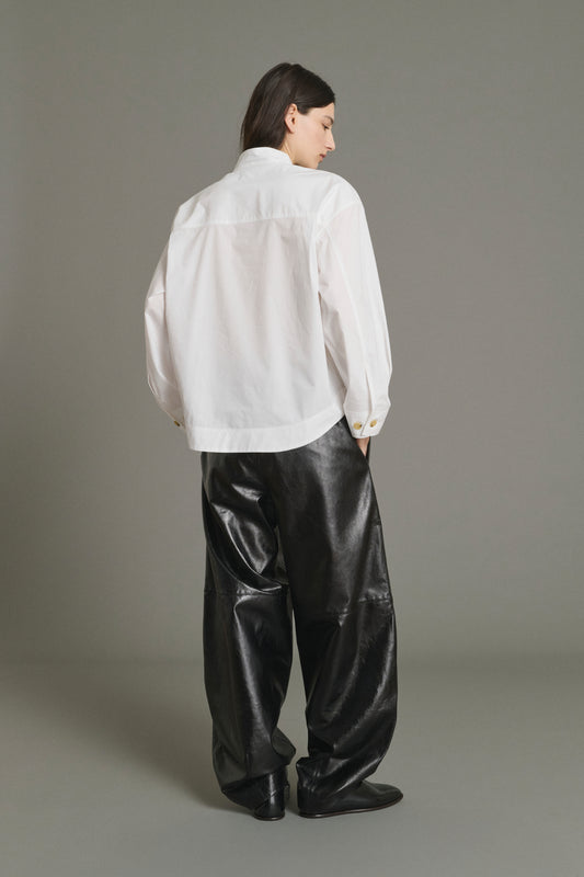 Bluse Lizzie – Gebrochenes Weiß – Baumwolle – Damen