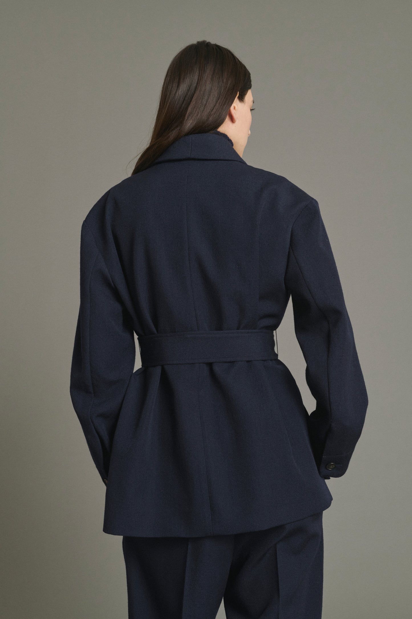 Veste Come - Navy - Laine - Femme