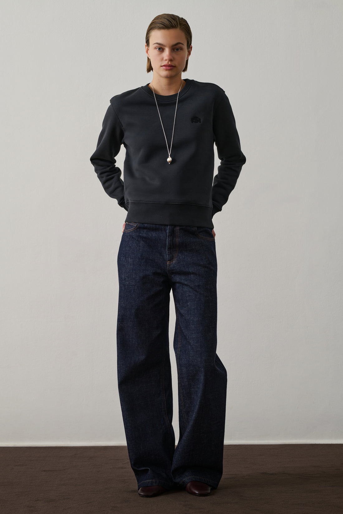 Sweatshirt Donatien - Dark Navy - Coton - Femme