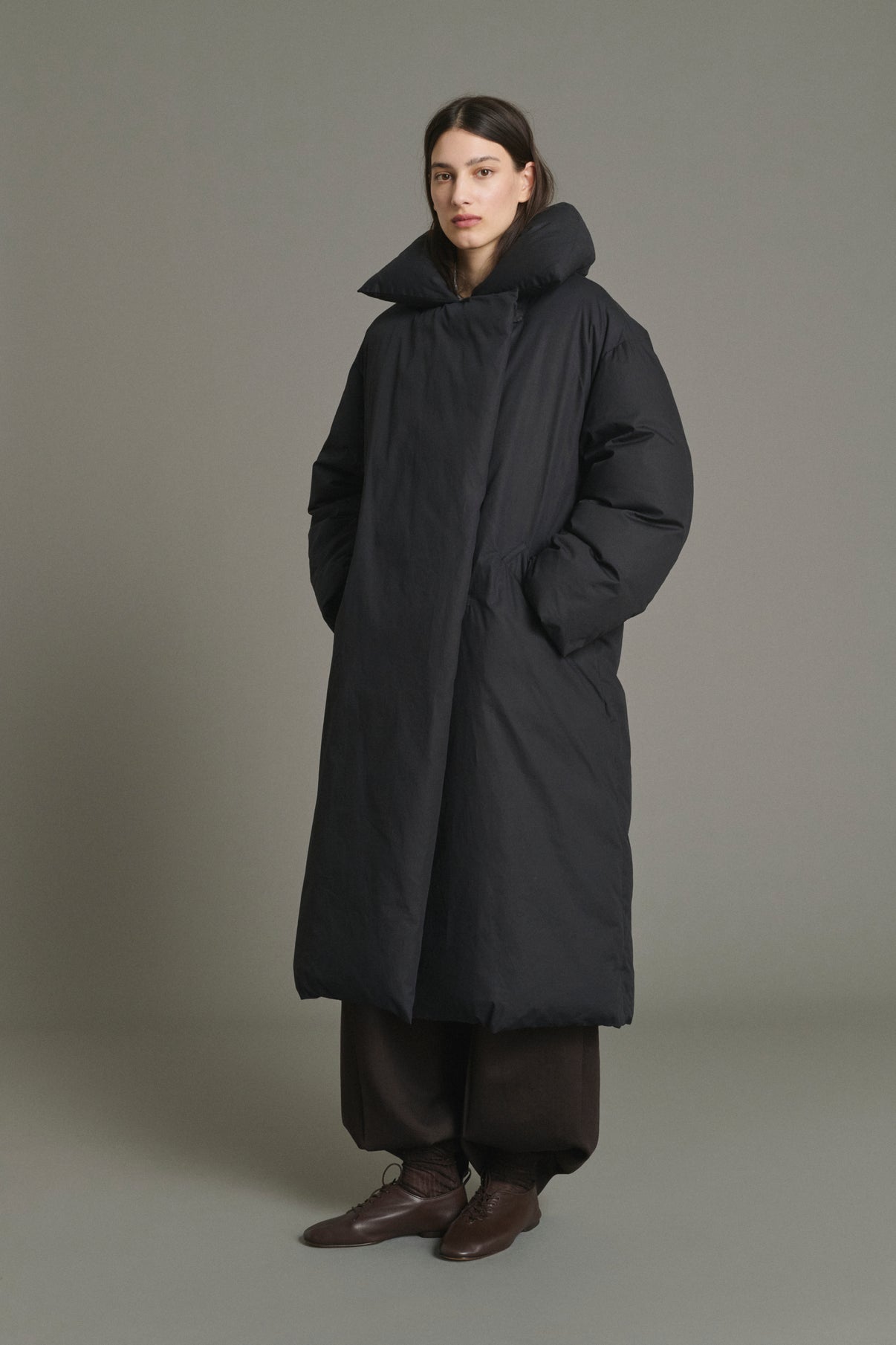 Kelvin puffer jacket - Black - Cotton - Women vue 1