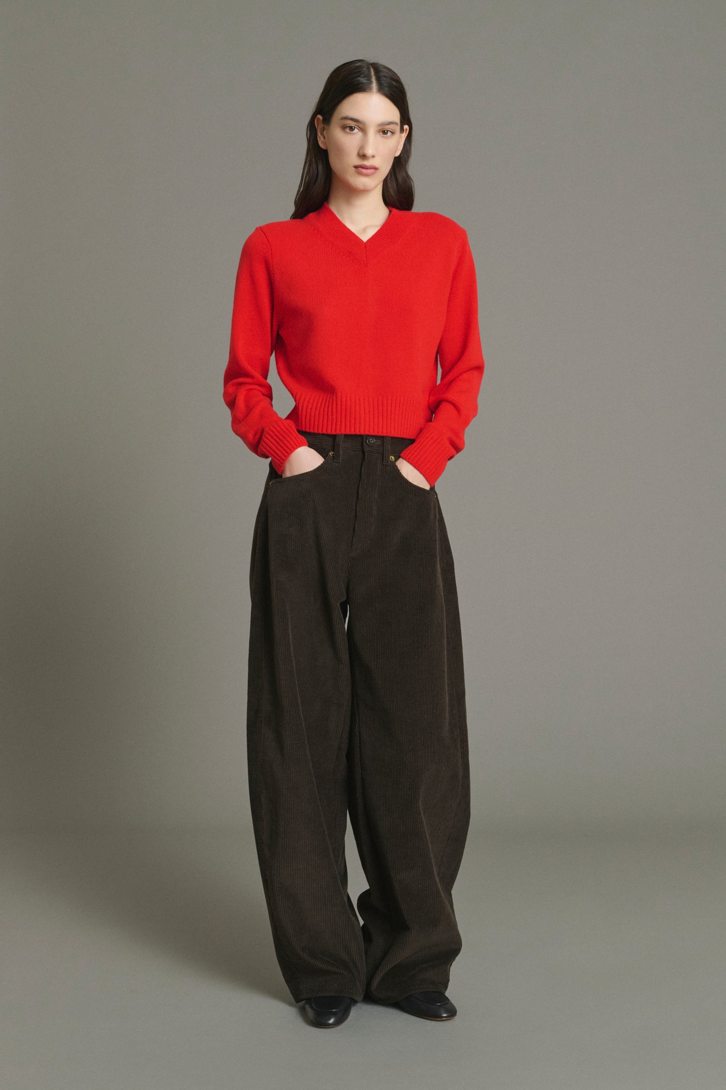 Pullover Jonas - Red - Merino Wool - Women
