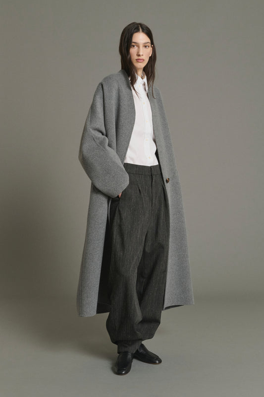 Mantel Harrow - Hellgrau - Wolle - Damen
