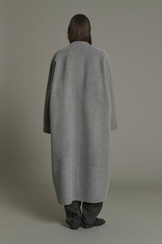 Mantel Harrow - Hellgrau - Wolle - Damen